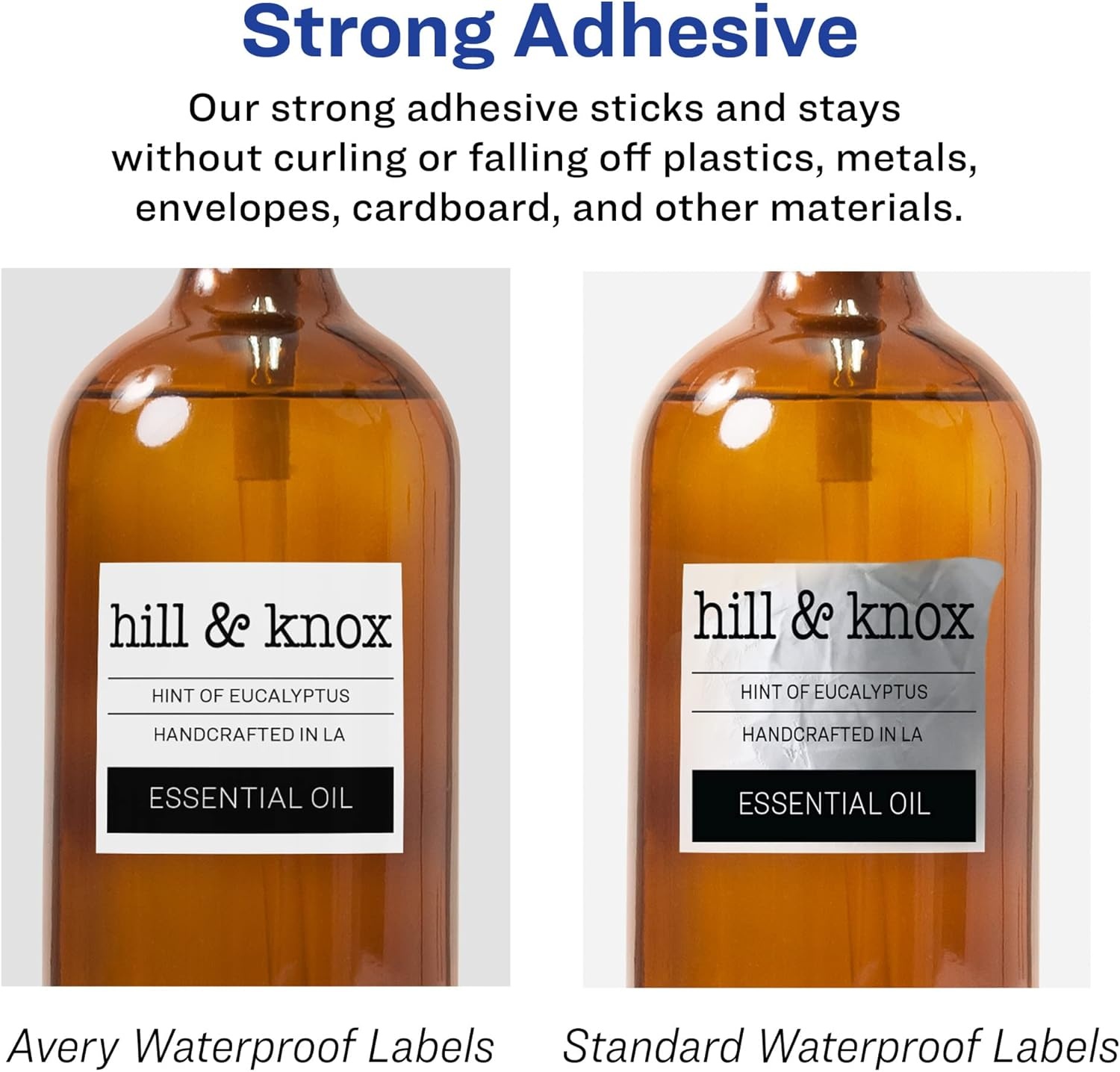 image:imageAvery Printable Durable White Barbell Labels Sure Feed Technology 05 x 25 Waterproof Labels Laser amp PigmentBased Inkjet Compatible 450 Total450 labels