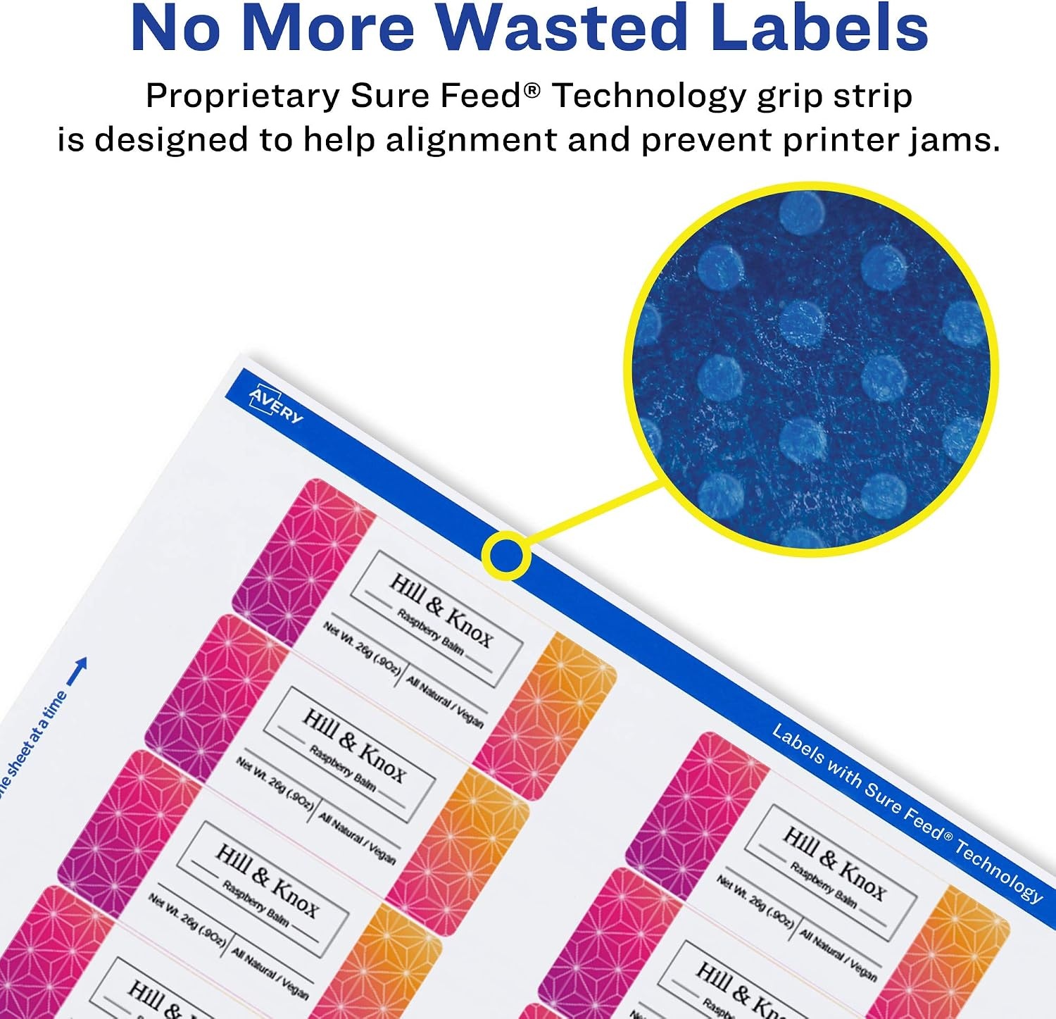 image:imageAvery Printable Durable White Rectangle Labels Sure Feed Technology 1 x 3 PrinttotheEdge Waterproof Labels Laser amp PigmentBased Inkjet Compatible 160 Total1 600 labels