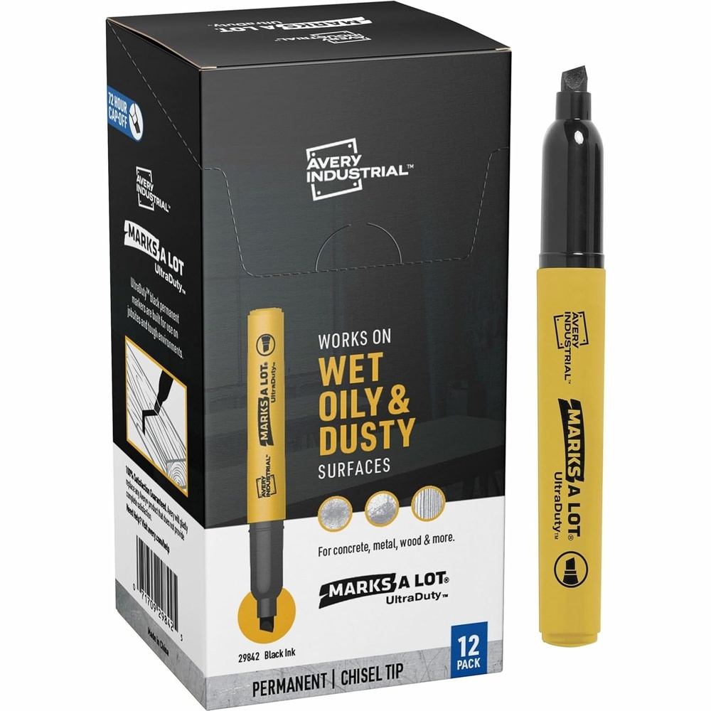 image:imageMarksALot AVE29842 UltraDuty Permanent Markers 12  Carton