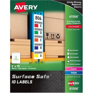 Avery Durable Labels Label, 3-1/4″ x 8-3/8″ (61507)(2″ x 10″)