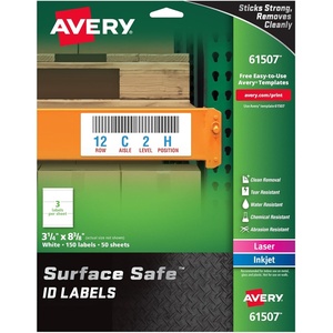 Avery Durable Labels Label, 3-1/4″ x 8-3/8″ (61507)(3-1/4″ x 8-3/8″)