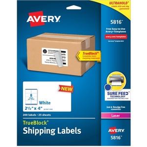 Avery Printable Blank Oval Labels, 1.5″ x 2.5″, Matte White, 450 Customizable Labels (22564)(One Size)