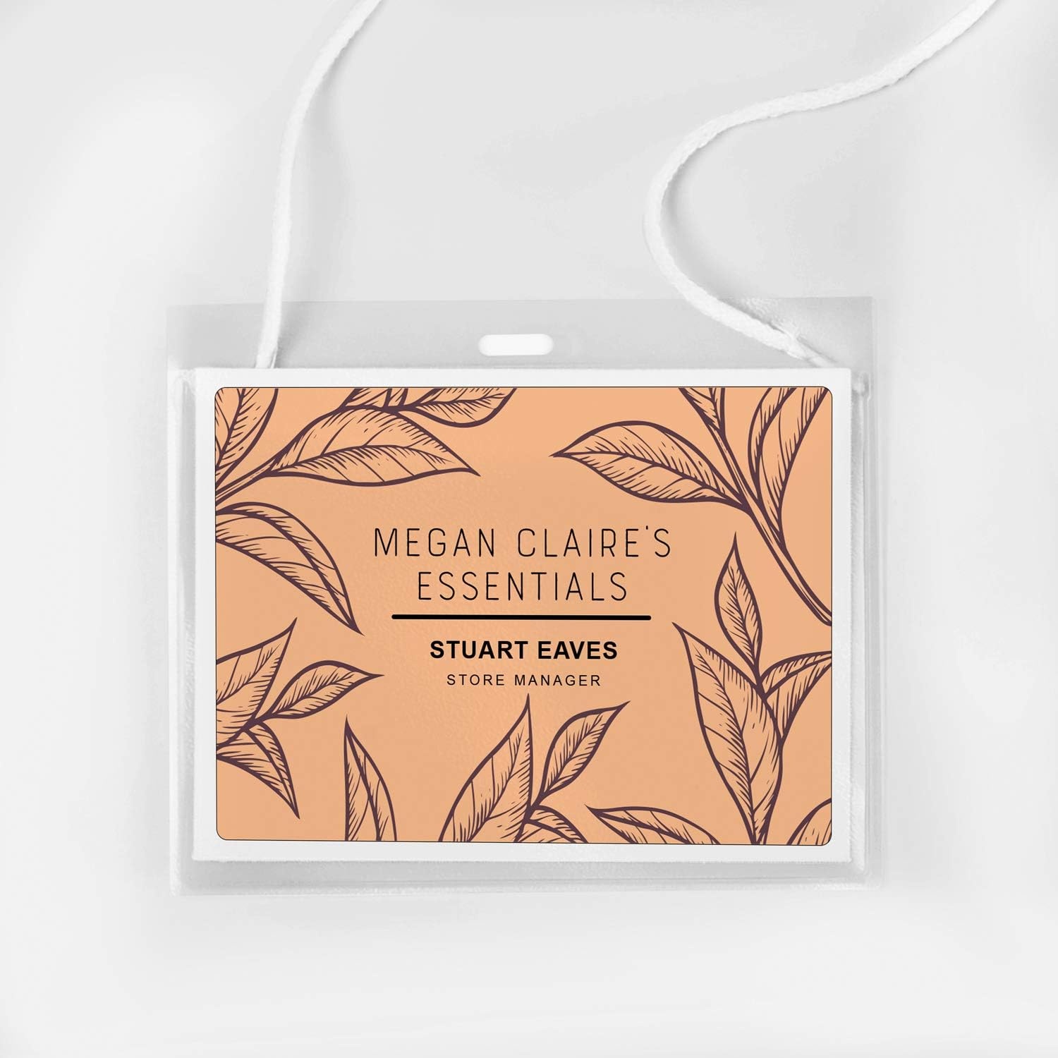 image:imageAvery Customizable Name Badges 3 x 4 LaserInkjet Printable Inserts 100 Name Tag Holders with Cords 7445950 Pack of 2