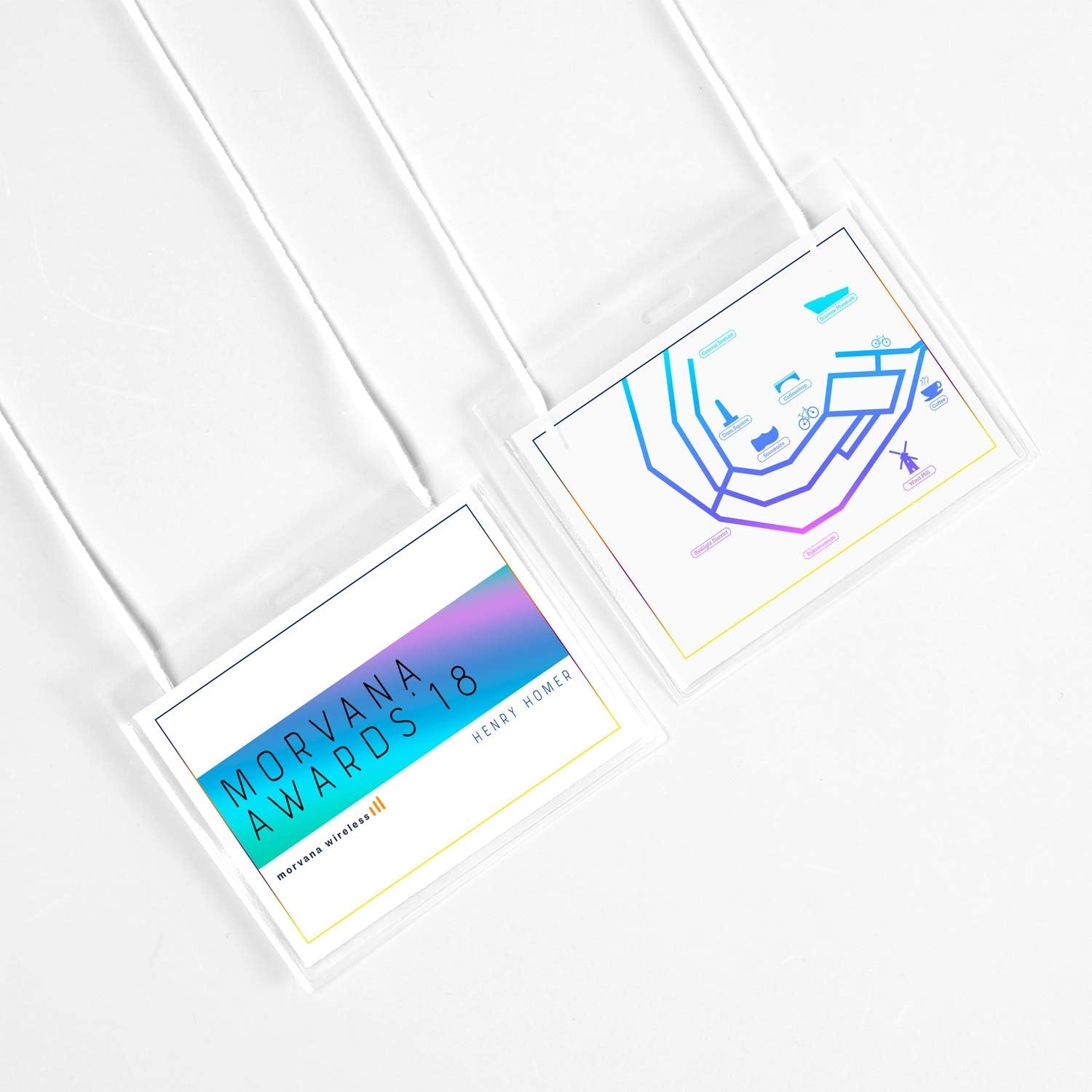 image:imageAvery Customizable Name Badges 3 x 4 LaserInkjet Printable Inserts 100 Name Tag Holders with Cords 7445950 Pack of 2