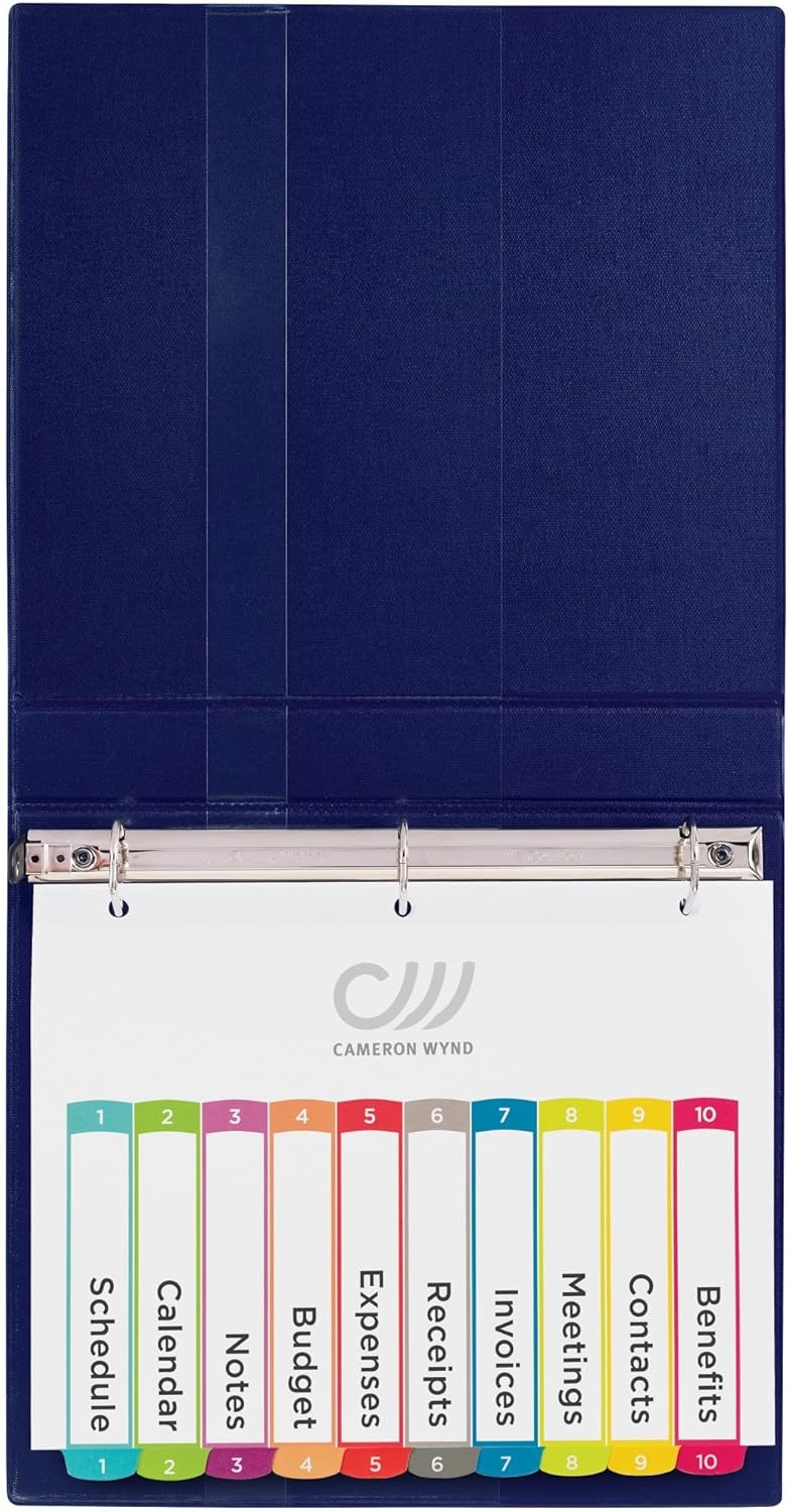 image:imageAvery Dividers for 3 Ring Binders 10 Tabs per Set Customizable Table of Contents Multicolor Arched Tabs Great for Organizing Reports Projects and More 1184210 Tab Pack of 2