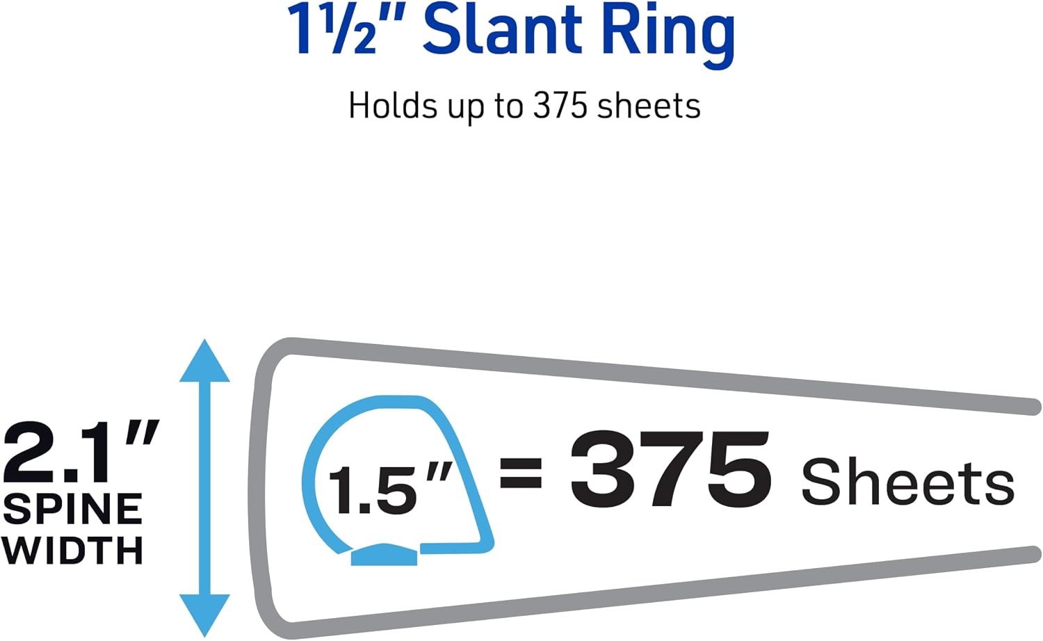image:imageAvery Durable View 3 Ring Binders 15 Inch Slant Rings 375Sheet Capacity Assorted Bright Colors 4Pack 05687  for School Office Teachers Classrooms amp Home Organization15