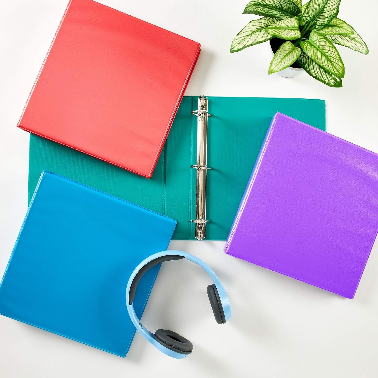 image:imageAvery Durable View 3 Ring Binders 15 Inch Slant Rings 375Sheet Capacity Assorted Bright Colors 4Pack 05687 for School Office Teachers Classrooms amp Home Organization15 Pack of 3