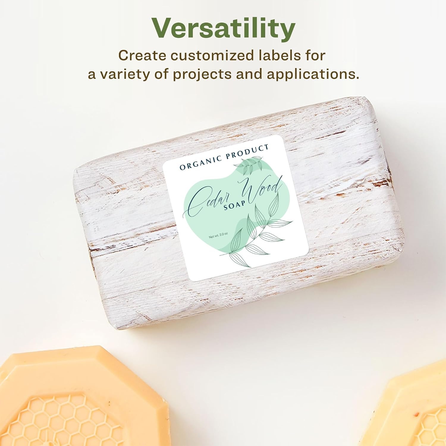 image:imageAvery EcoFriendly Matte White Recycled Square Labels 2 x 2 PrinttoTheEdge Matte White Labels Permanent Adhesive LaserInkjet Printable 300 Total600 labels