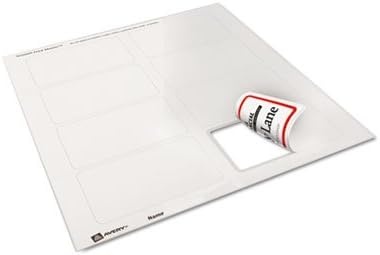 image:imageAvery Flexible Printable Name Tags 213 x 338 White with Blue Border 400 Removable Name Badges 05895Red Border