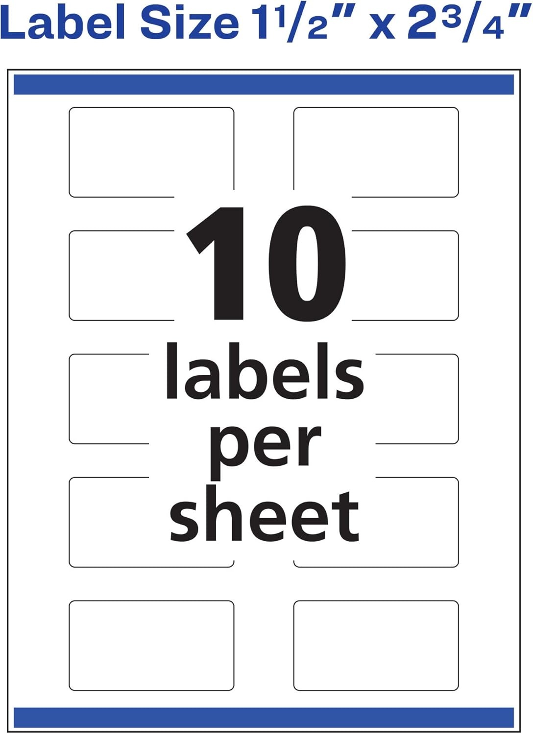 image:imageAvery Glossy Clear Rectangle Labels Sure Feed Technology 15 x 275 50 Glossy Clear Labels PrinttoTheEdge LaserInkjet Printable1 000 labels