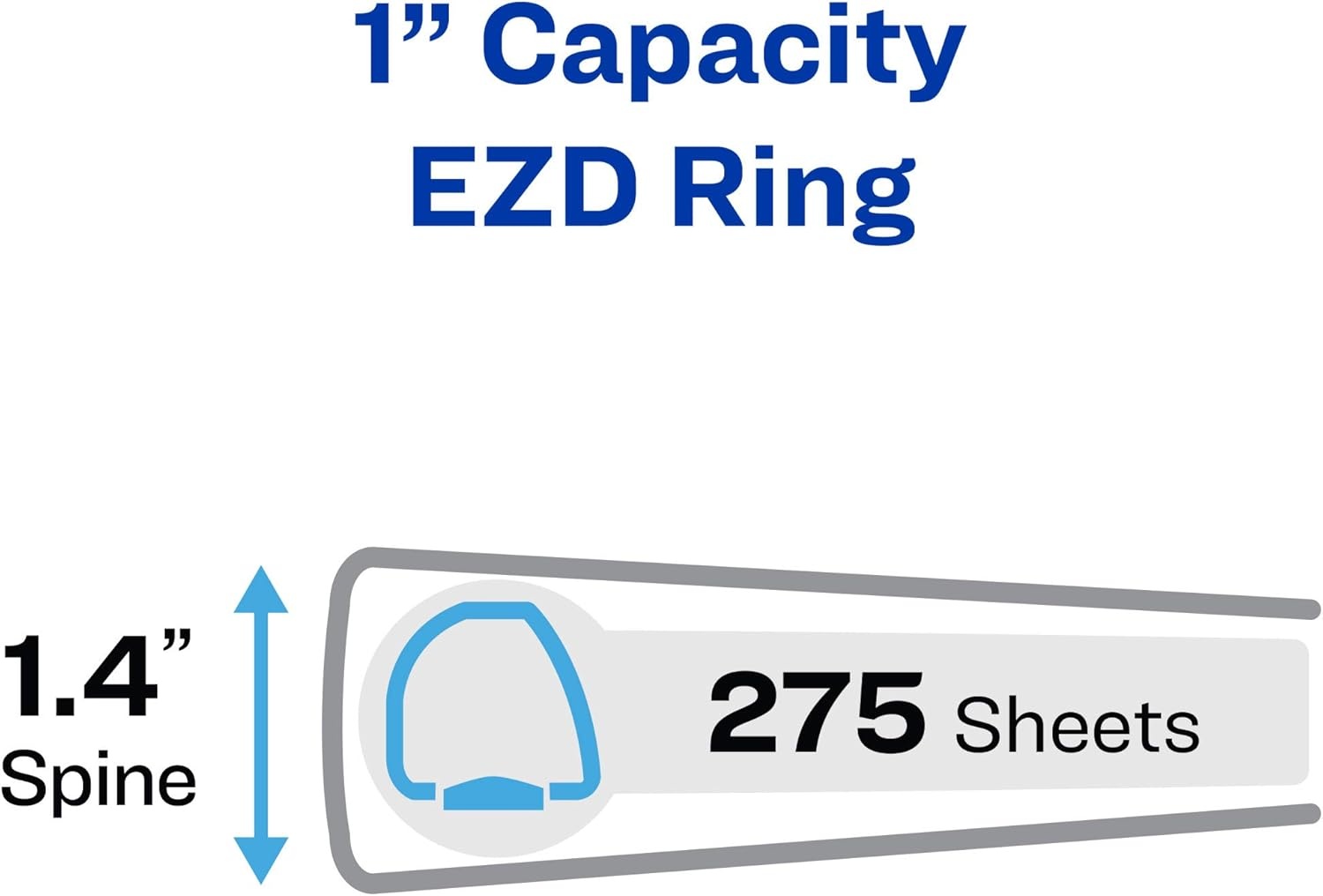image:imageAvery HeavyDuty View 3 Ring Binder 1 One Touch EZD Rings 1 Red Binder 791701 Pack of 12