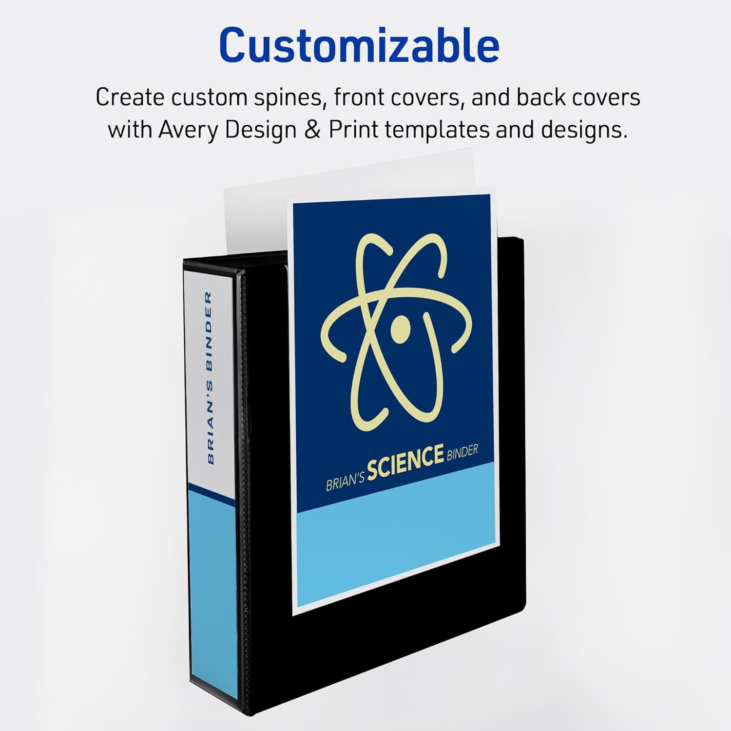 image:imageAvery HeavyDuty View 3 Ring Binders 15 Inch One Touch Slant Rings 375Sheet Capacity Assorted Pastel Colors 4Pack 79634  for School Office Teachers Classrooms amp Home OrganizationAssorted Brights