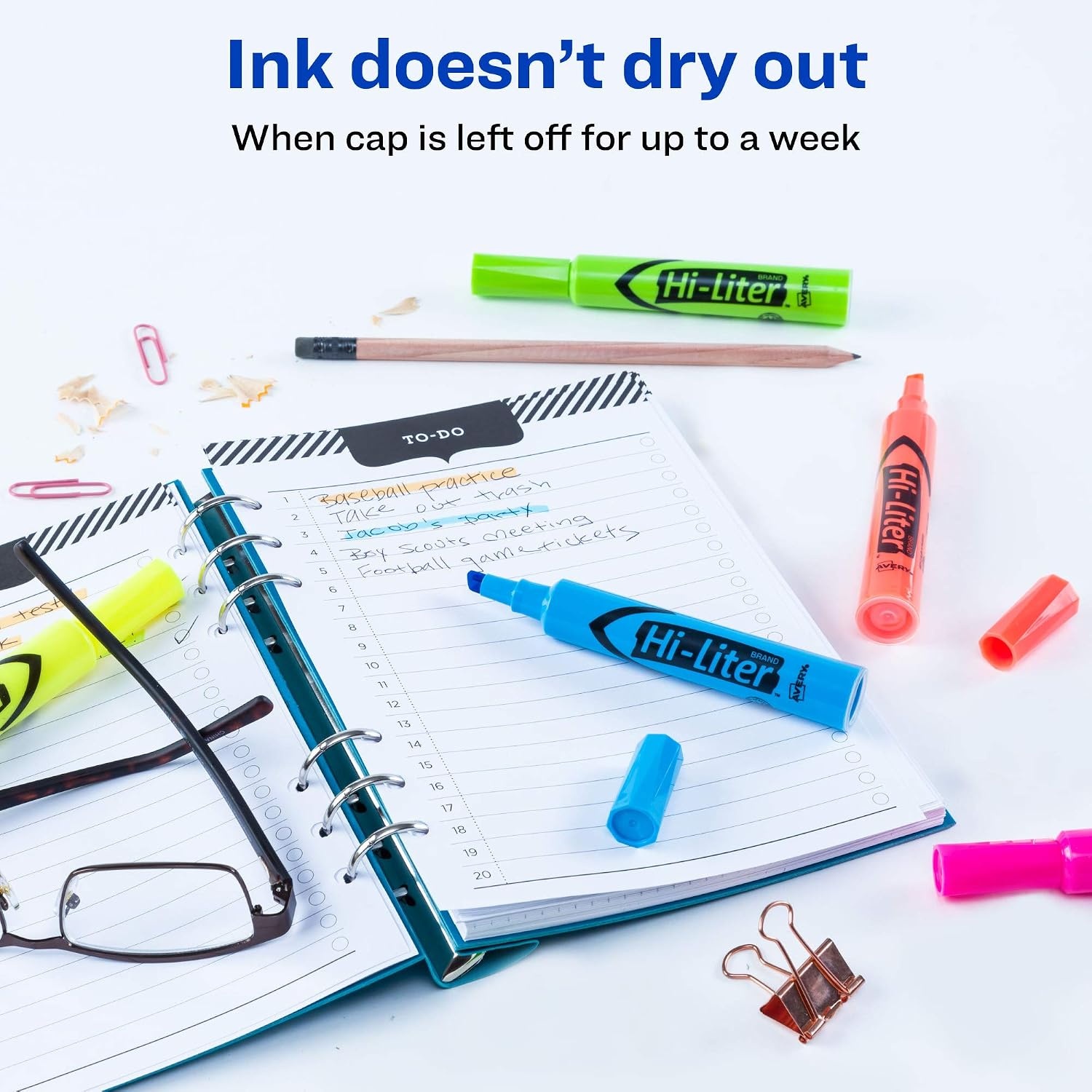 image:imageAvery HiLiter DeskStyle Highlighters Chisel Tip 12 Highlighters Assorted Colors 2 Packs 25601