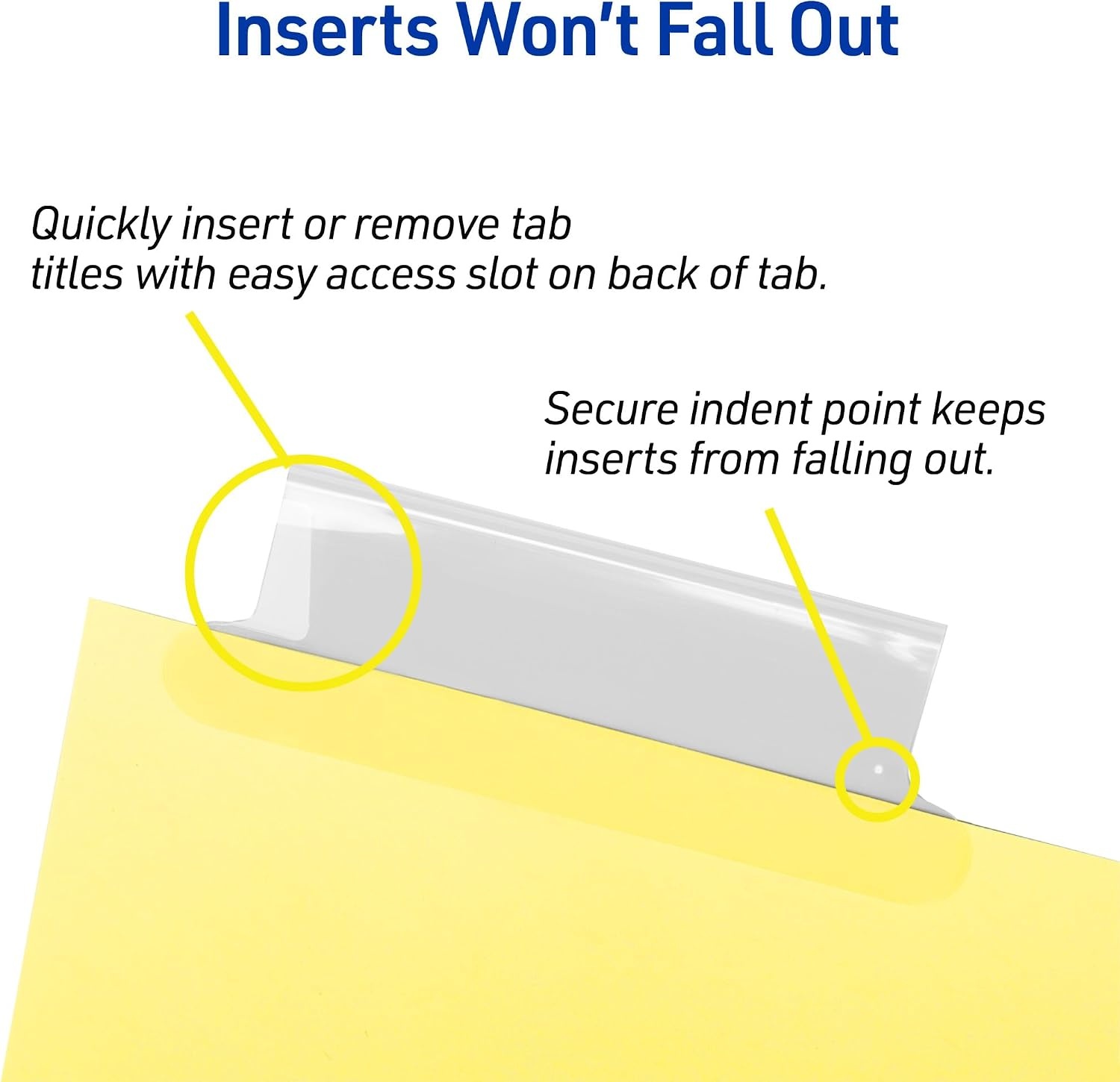 image:imageAvery Insertable Dividers for 3 Ring Binder 5Tab Set Clear Big Tabs Buff Paper with GoldReinforced 24 Sets Great for Organizing Projects Reports Finances and More 1111348 Sets