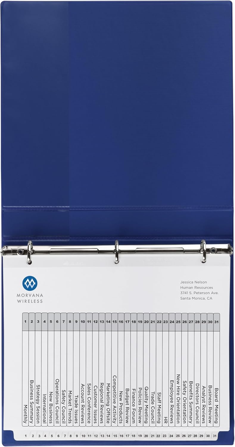 image:imageAvery JanDec Dividers for 3 Ring Binders 12 Tabs per Set Customizable Table of Contents Multicolor Tabs Great for Organizing Reports Projects and More 24 Sets of 111271pack