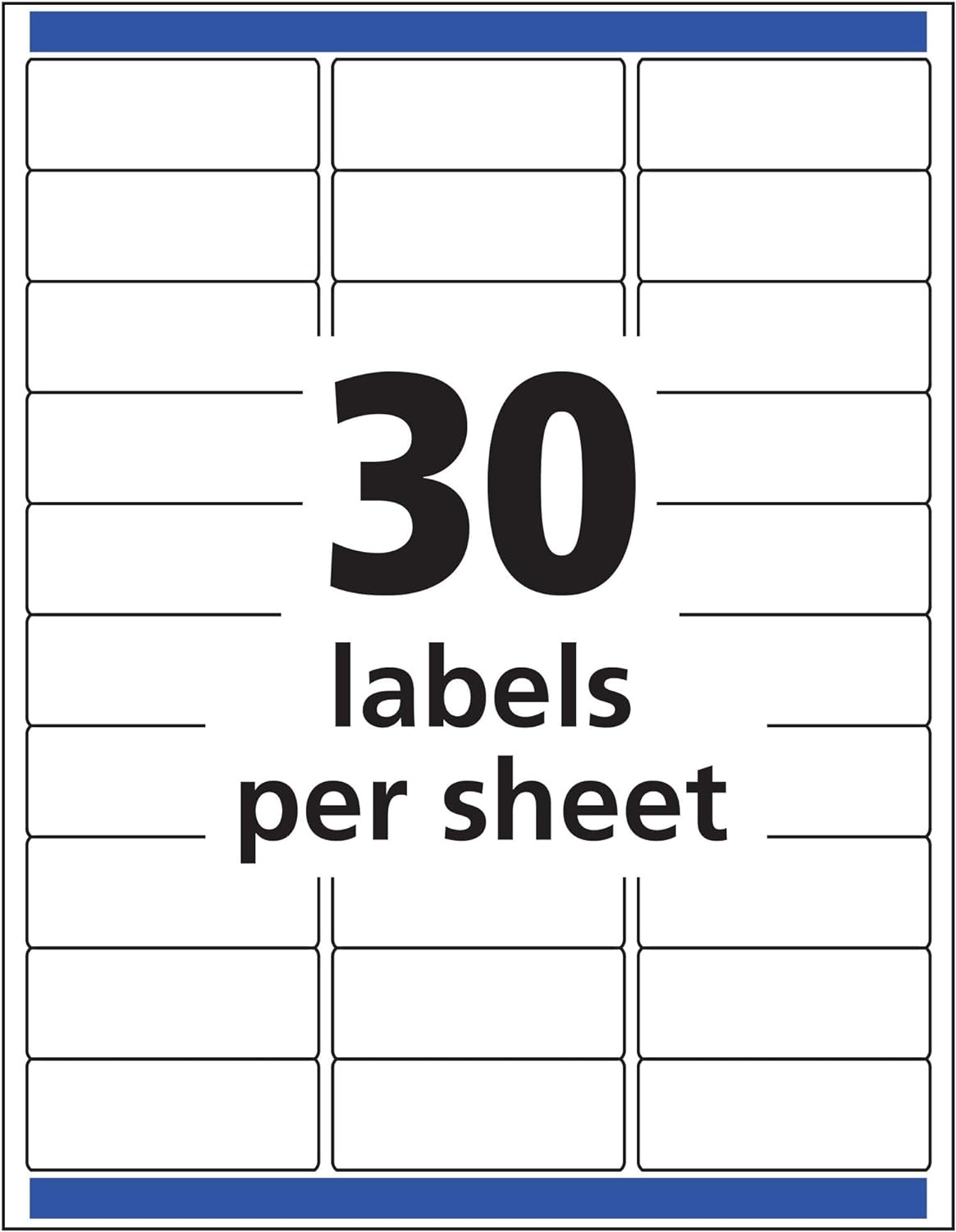 image:imageAvery Printable Address Labels for Laser Printers 1 x 258 Matte Clear 300 Blank Mailing Labels 156601 in X 258 in Pack of 5