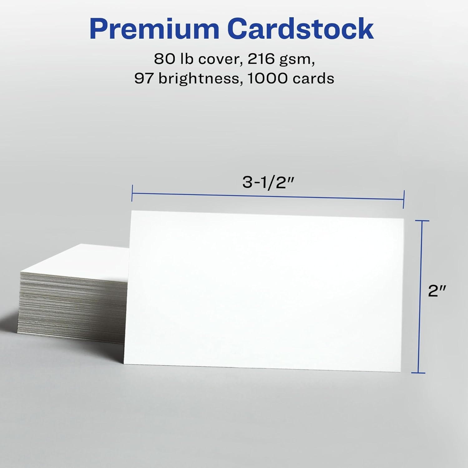 image:imageAvery Printable Business Cards with Sure Feed Technology 2 x 35 White 1000 Blank Business Cards Inkjet Printer Paper 84712 x 35 inches