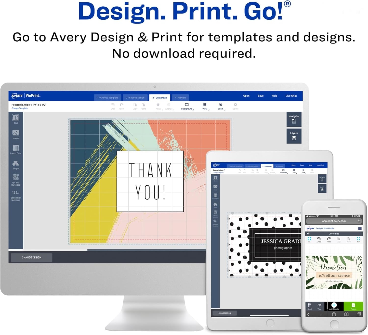 image:imageAvery Printable Rectangle Cards 55 x 85 Matte White Cardstock LaserInkjet Cards 100 TotalMate White