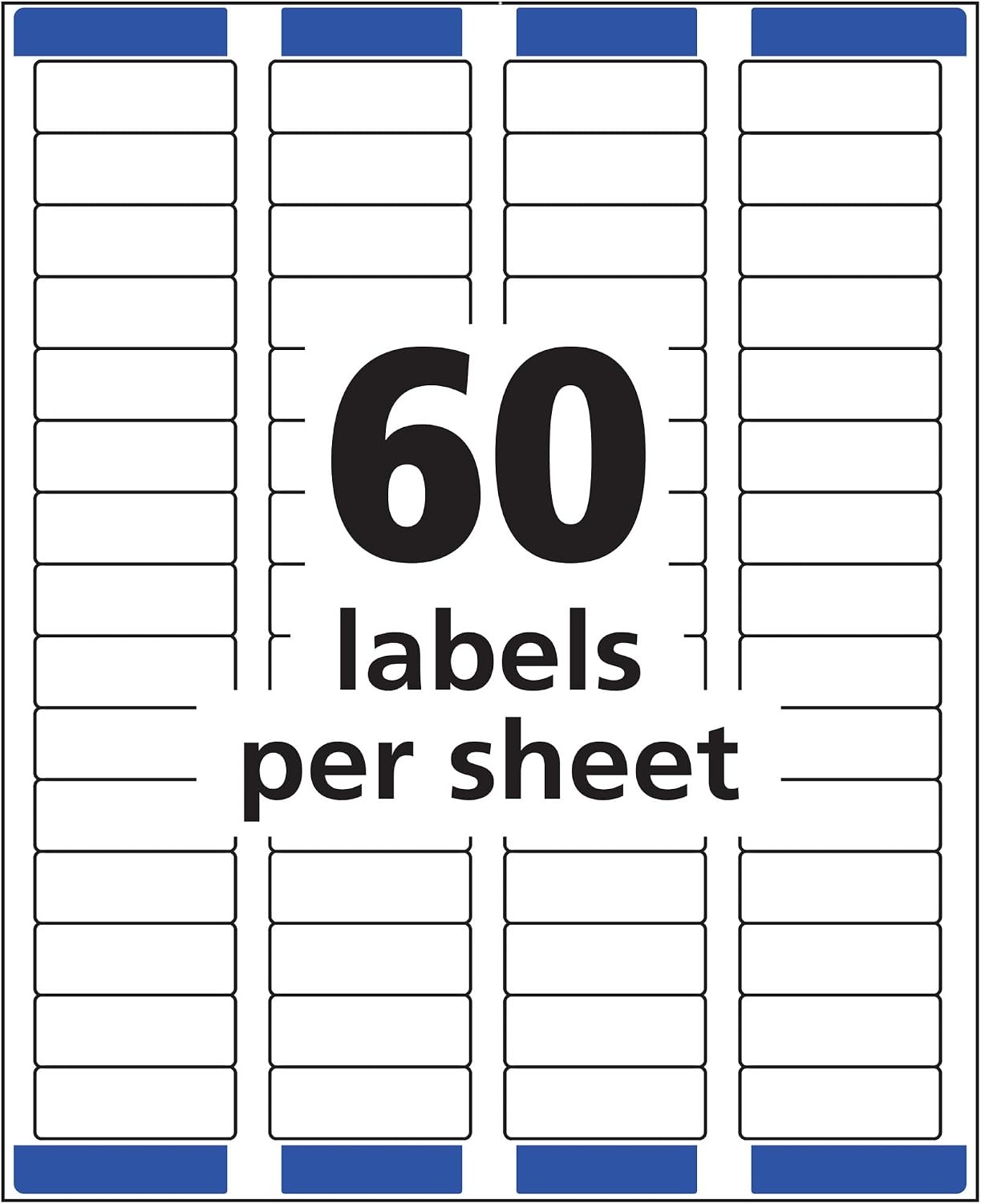 image:imageAvery Printable Return Address Labels with Sure Feed 05 x 175 White 6000 Blank Mailing Labels 0515505 x 175