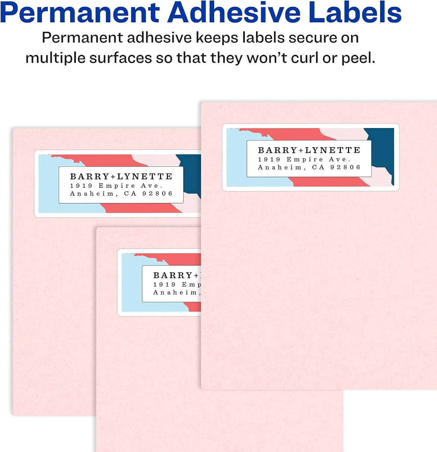 image:imageAvery Printable Return Address Labels with Sure Feed 05 x 175 White 6000 Blank Mailing Labels 0515505 x 175