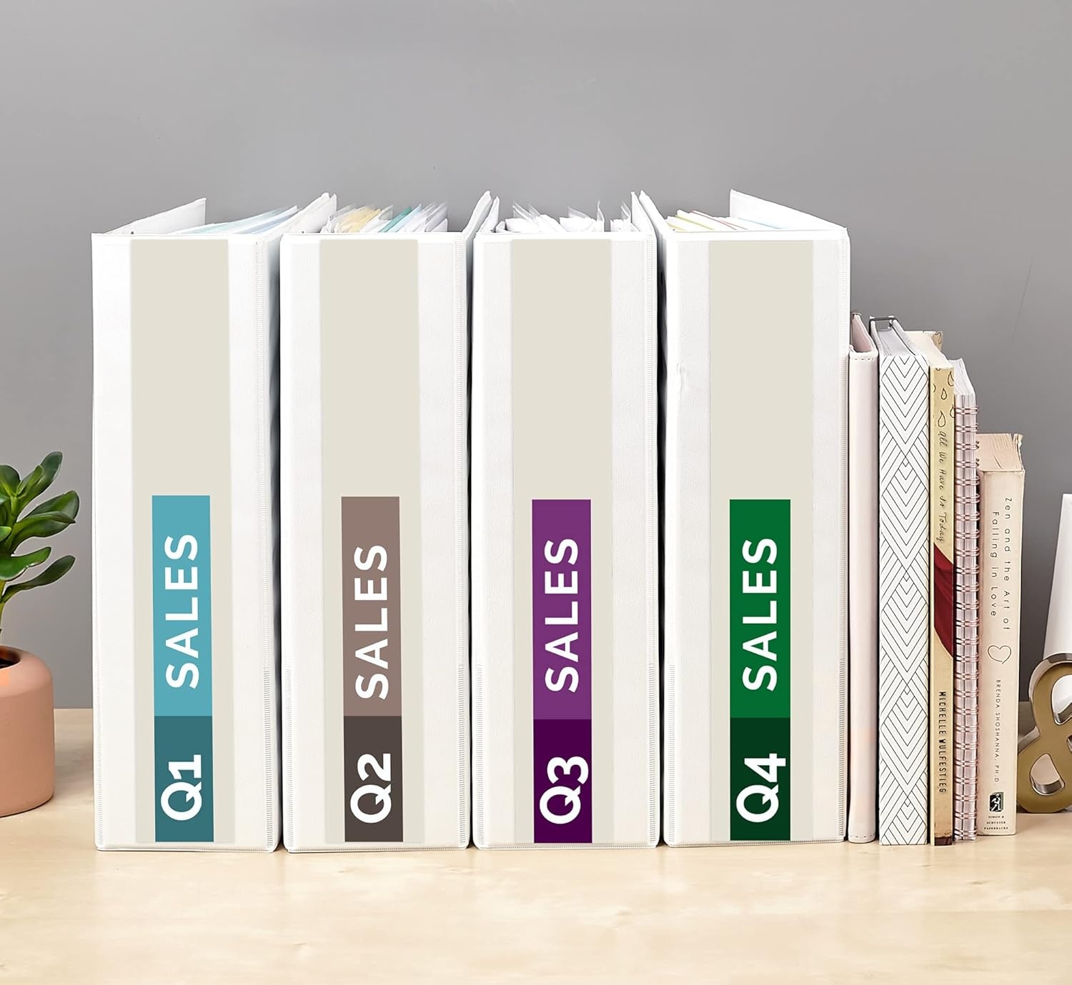 image:imageAvery Standard View 3 Ring Binders 1 Round Rings 175Sheet Capacity 14 Inch Wide Spine White Binders Ideal for Lightweight Organization and Occasional Referencing 4Pack of 192003