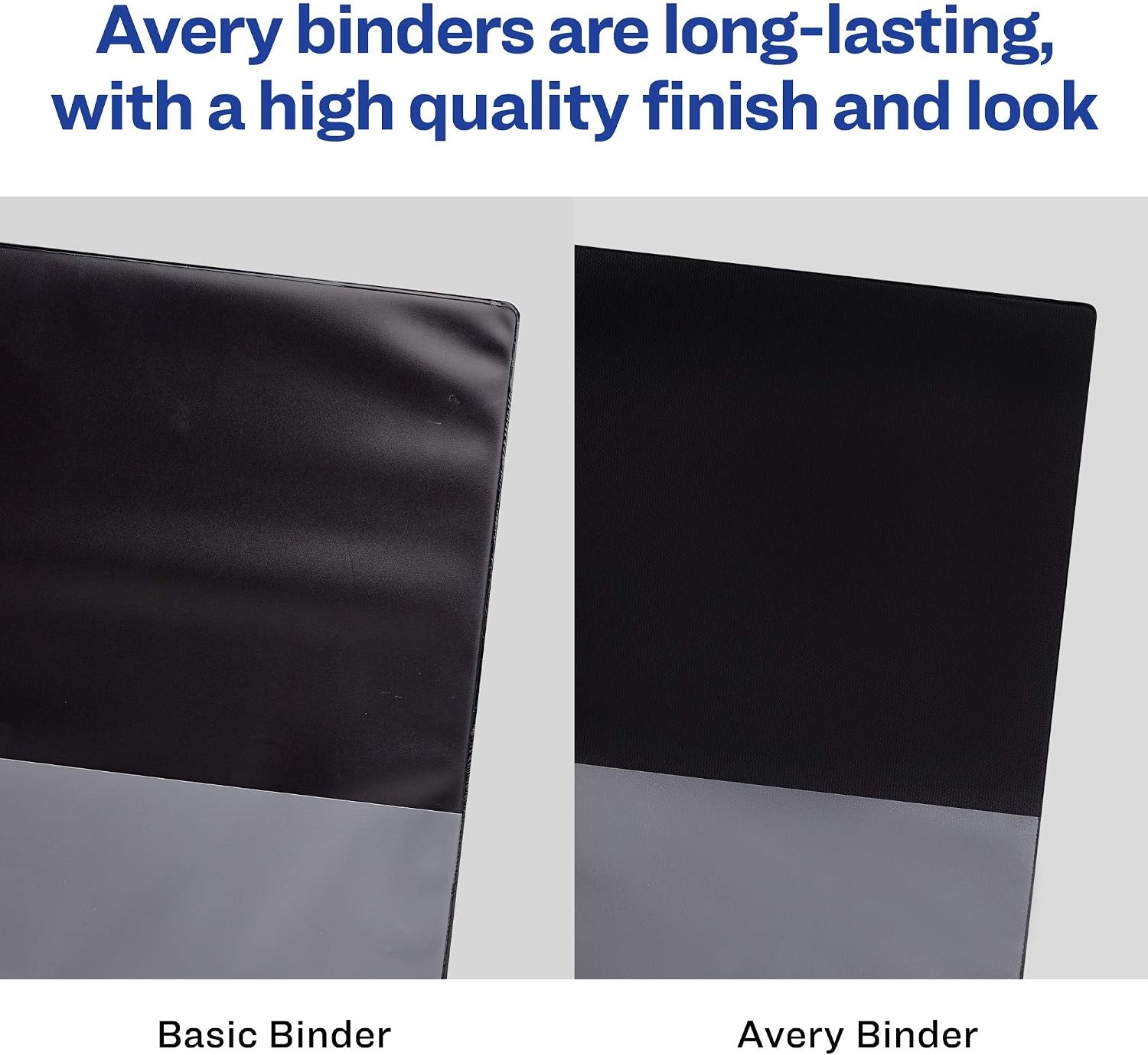 image:imageAvery Standard View 3 Ring Binders 1 Round Rings 175Sheet Capacity 14 Inch Wide Spine White Binders Ideal for Lightweight Organization and Occasional Referencing 4Pack of 192003
