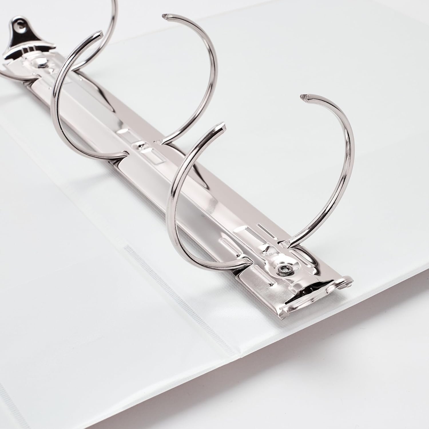 image:imageAvery Standard View 3 Ring Binders 1 Round Rings 175Sheet Capacity 14 Inch Wide Spine White Binders Ideal for Lightweight Organization and Occasional Referencing 4Pack of 192003