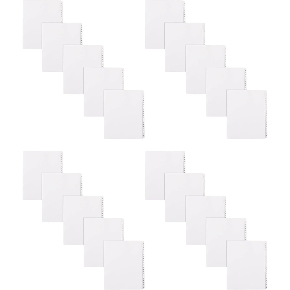 image:imageAvery 2650 Legal Exhibit Dividers for 3 Ring Binders 25Tab Sets Allstate Style 5 Binder Divider Sets 21702One Size Pack of 4