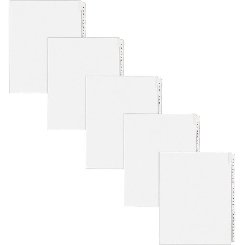 image:imageAvery AZ Legal Exhibit Dividers for 3 Ring Binders 25Tab Sets Allstate Style 5 Binder Divider Sets 317000