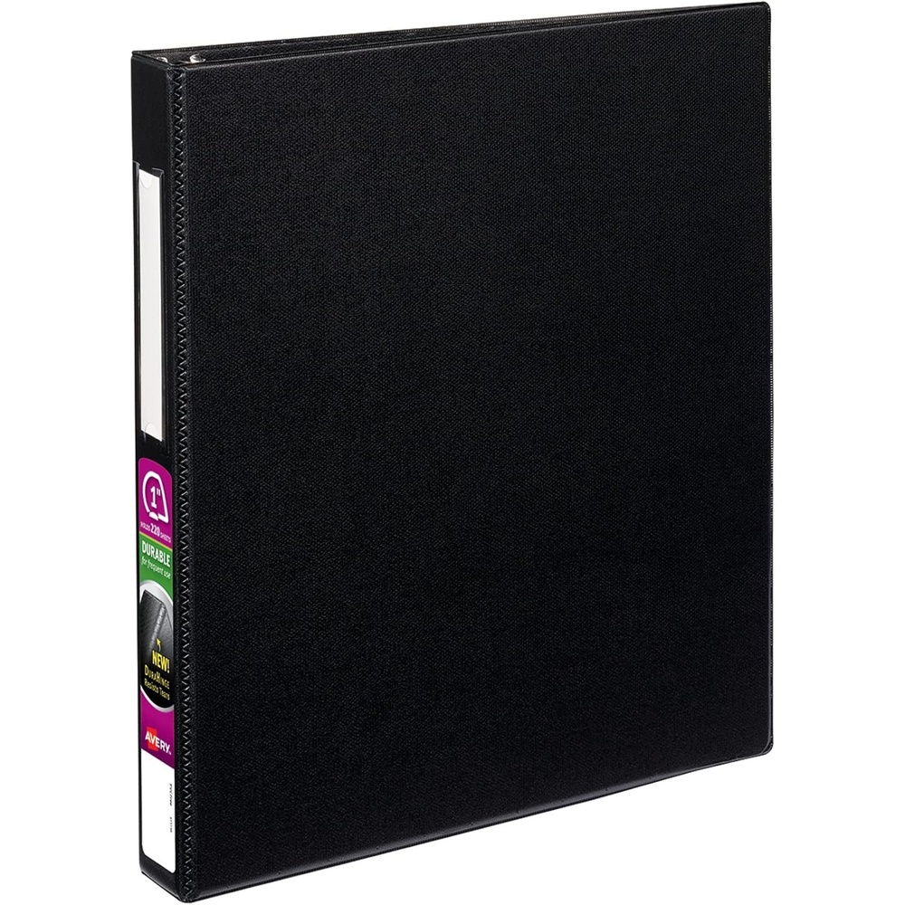 image:imageAvery Durable View 3 Ring Binders 4 One Touch EZD Rings 6 Black Binders 08802Black