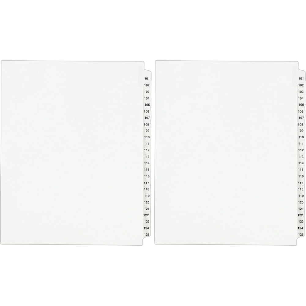 image:imageAvery Legal Dividers Standard Collated Sets 101125 Tab Set 013341 Count Pack of 2