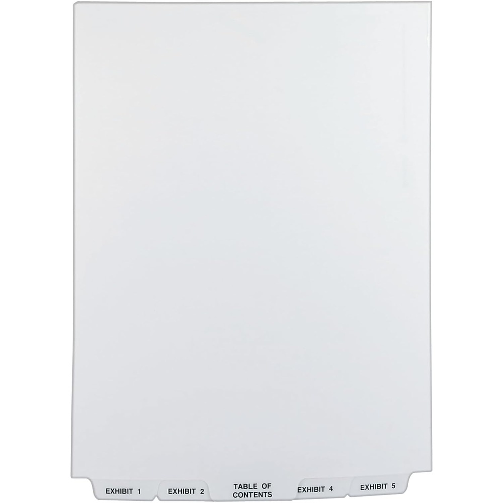 image:imageAvery Legal Exhibit Binder Dividers Preprinted EXHIBIT 125 and Table of Contents Bottom Tabs Unpunched Letter Size 1 Set Collated 4 Sets per Pack 11378Each Pack of 12