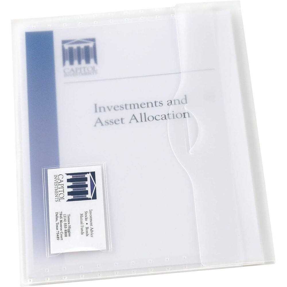 image:imageAvery Translucent Document Wallet Clear Travel Document Organizer Holds up to 50 Pages 722781 wallet Pack of 12