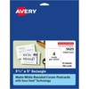 Matte White  Rounded Corners