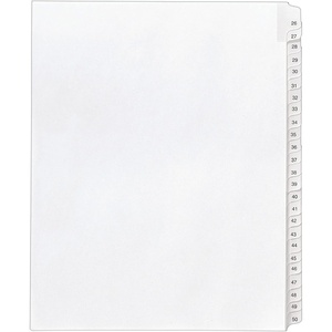 Avery 26-50 Legal Exhibit Dividers for 3 Ring Binders, 25-Tab Set, Allstate Style, 1 Binder Divider Set (01702)