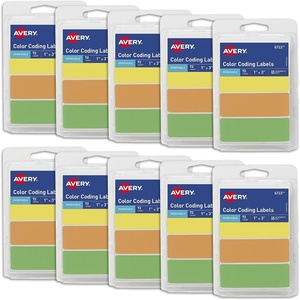 Avery Color-Coding Removable Labels, 1″ x 3″, Assorted Neon Colors, Non-Printable, 72 Blank Labels Total (6722)(720 labels)