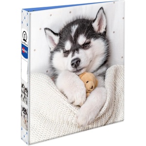 Avery Friends 3 Ring Binder, 1 Inch Round Rings, Husky Puppy (26841)