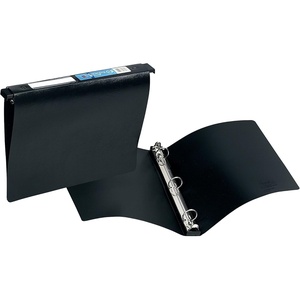 Avery Hanging Storage Flexible 3 Ring Binders, 1″ Round Rings, 175-Sheet Capacity, Black, 4 Pack (17708)(1 Pack)