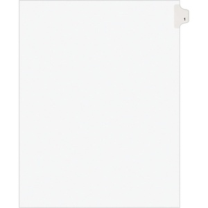 Avery Individual Legal Exhibit Dividers, Avery Style, 1, Side Tab, 8.5 x 11 inches, Pack of 25 (11911)(One Size)