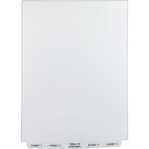 Avery Legal Exhibit Binder Dividers, Preprinted EXHIBIT 1-25 and Table of Contents Bottom Tabs, Unpunched Letter Size, 1 Set Collated, 4 Sets per Pack (11378)(Each (Pack of 12))