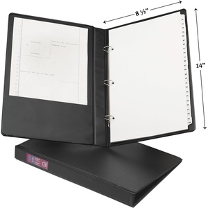Avery Legal-Size Durable 3 Ring Binders, 1″ Round Rings, Holds 8.5″ x 14″ Paper, Black, 2 Pack (17709)(1 Pack)