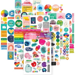 Avery Planner Stickers Variety Pack, 30 Sheets, 1,656 Productivity Stickers for Your Planner, Journal or Calendar (6785)(Amy Tangerine)