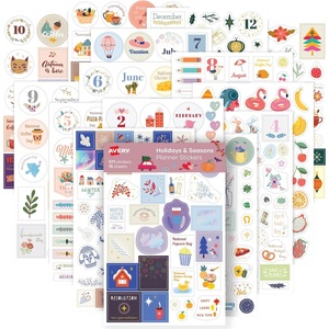 Avery Planner Stickers Variety Pack, 30 Sheets, 1,656 Productivity Stickers for Your Planner, Journal or Calendar (6785)(Holiday & Seasons)