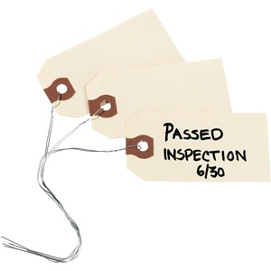 Avery Shipping Tags with Wire, 11.5 pt. Stock, 3-1/4″ x 1-5/8″, 1,000 Manila Hang Tags (12602)