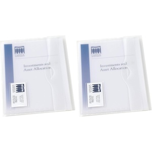 Avery Translucent Document Wallet, Clear Travel Document Organizer, Holds up to 50 Pages (72278)(1 wallet (Pack of 2))