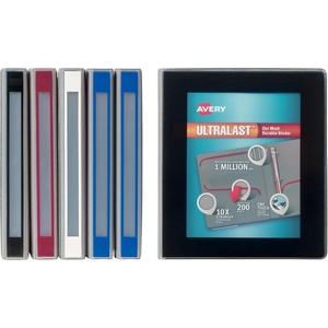 Avery Ultralast 3 Ring Binder, 1.5 Inch Slant Rings, 1 Red Binder (79713)(Assorted)