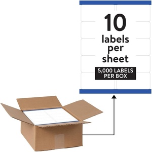 Avery Waterproof Labels with Ultrahold Adhesive, 2″ x 4″, Case of 5,000 Labels for Laser Printers (95523)