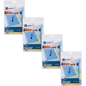 Avery Write & Erase Durable Plastic Mini Dividers for 3 Ring Binders and 7-Ring Binders, 5.5″ x 8.5″, 5-Tab Sets, Multicolor, 4 Binder Divider Sets (21982)(5.5 x 8.5 inches)