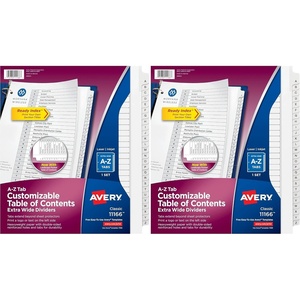 Avery Write & Erase Pocket Plastic Dividers for 3 Ring Binders, 5 Tab Set, Works with Sheet Protectors, Multicolor, 1 Set (16176)(5 Count (Pack of 2))