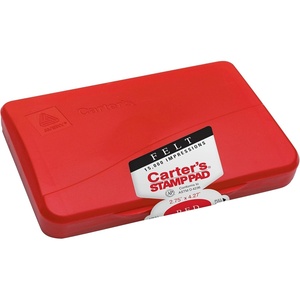 Carter’s Felt Red Stamp Pad, 2.75 x 4.27 Inch Ink Pad (21071)(2.75 x 4.25)
